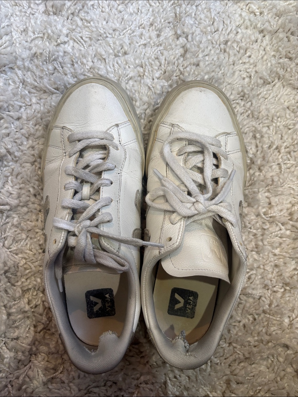 Veja Women's White Leather Sneakers